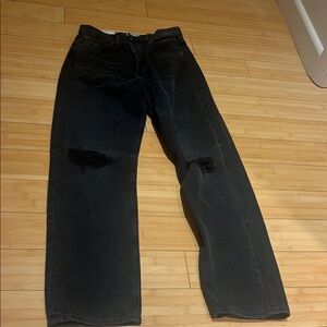 Agolde Black Relaxed Jeans